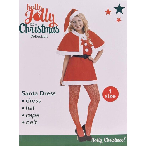4-delig Kerstvrouwpak (One-Size)
