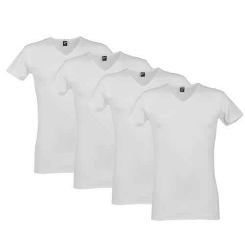 4x Alan Red Oklahoma of Ottawa T-Shirt - Heren - wit - maat S