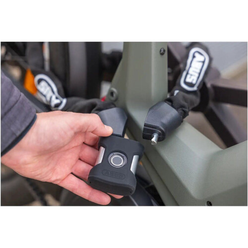 Abus Yardo 7807FP/110 - Kettingslot - Vingerafdruktechnologie - Zwart