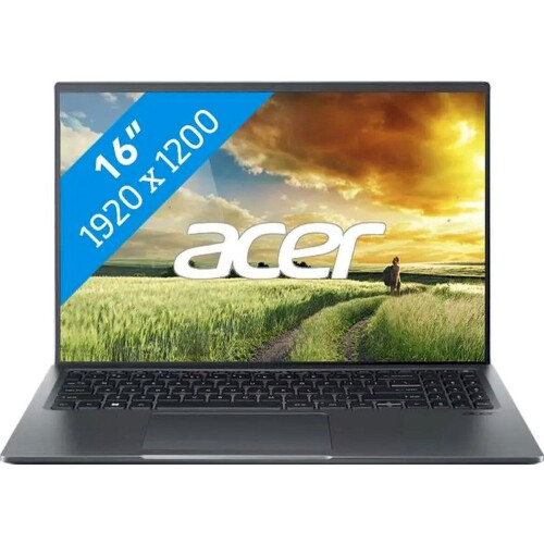 Acer Swift X (SFX16-52G-7621) - Laptop - Intel Core i7-1260p - 16GB RAM - 1TB SSD - 16"1920x1200 WUXGA