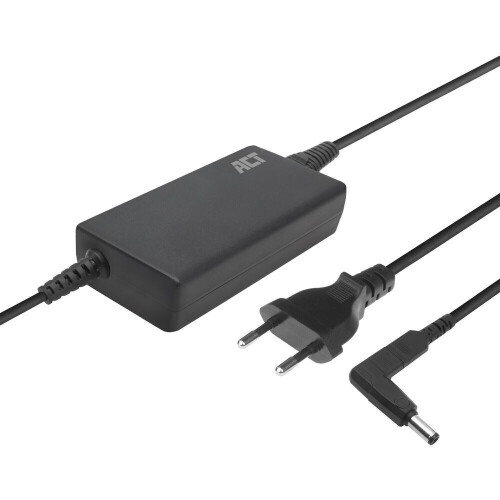 ACT AC2055 - Compacte laptoplader 65W voor laptops tot 15,6 inch - Zwart