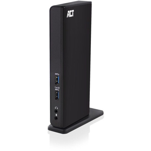 ACT AC7049 - USB-C/A Dual Monitor Docking Station - 2x HDMI - 6 USB-poorten - Verticale plaatsing