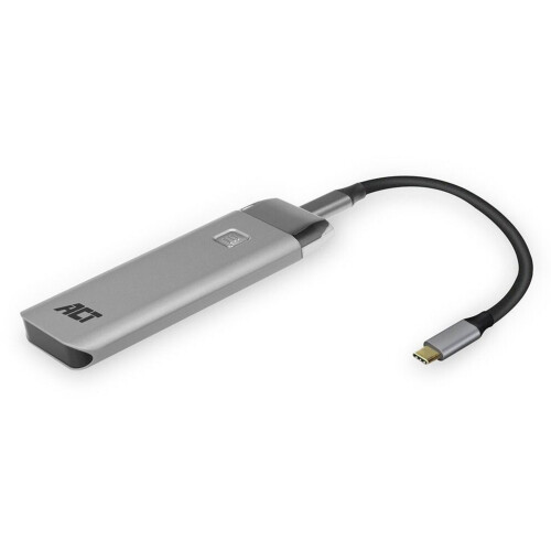 ACT AC7090 - M.2 NVMe USB-C SSD Behuizing - 10Gbit/s Aluminium Grijs