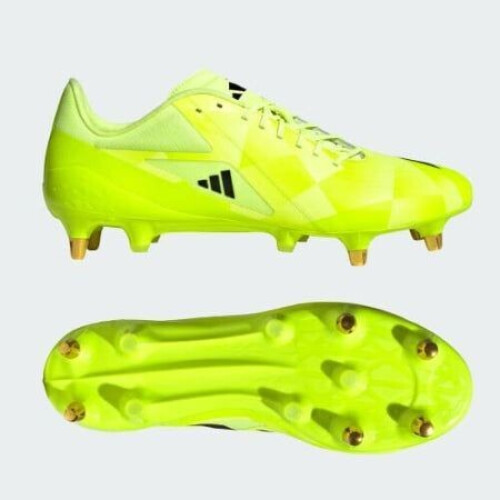 adidas Adizero RS15 Pro - Soft Ground Rugbyschoenen - Maat 46 2/3 - Hi-Res Yellow/Core Black/Lucid Lemon Tweedehands