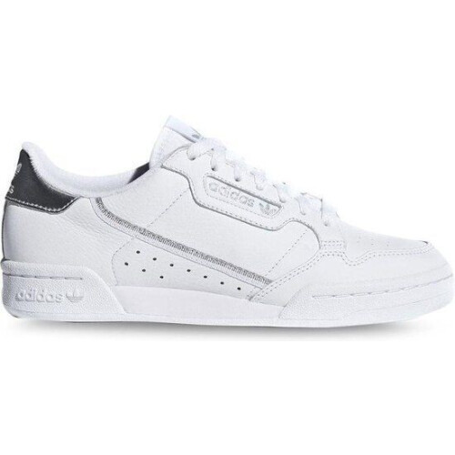 adidas Continental 80 W - Lage Sneakers - Retro charme met metallic accenten - Cloud White/Silver Met