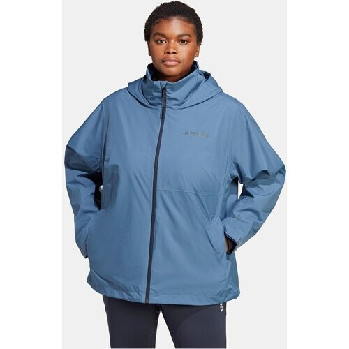 adidas Multi Rain.Ready Hardshell Jas Dames Middenblauw Tweedehands