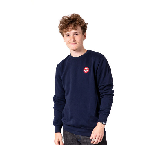 ADUH dames vegan Sweater Bulan Kepala Donkerblauw Tweedehands