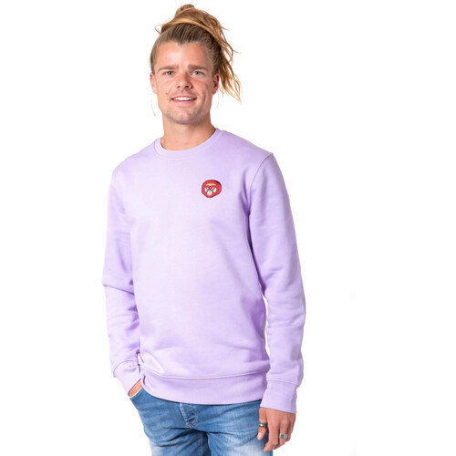 ADUH mannen vegan Sweater Bulan Kepala Lavendel Tweedehands