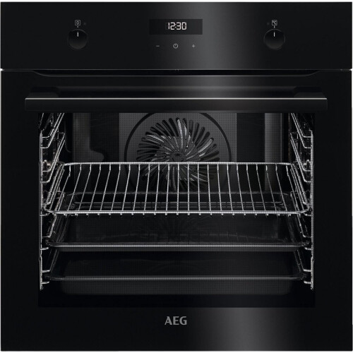 Aeg Bee435060b Inbouw Oven - 71 Liter - Hete Lucht & Grill Functie - Easy2clean Bakplaat - Pizza Functie - Zwart - 60 Cm | Nieuw (outlet)