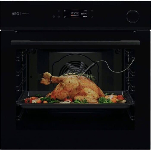 AEG BS6700B - Inbouwoven - SteamCrisp Pyrolyse Wifi - Zwart Tweedehands