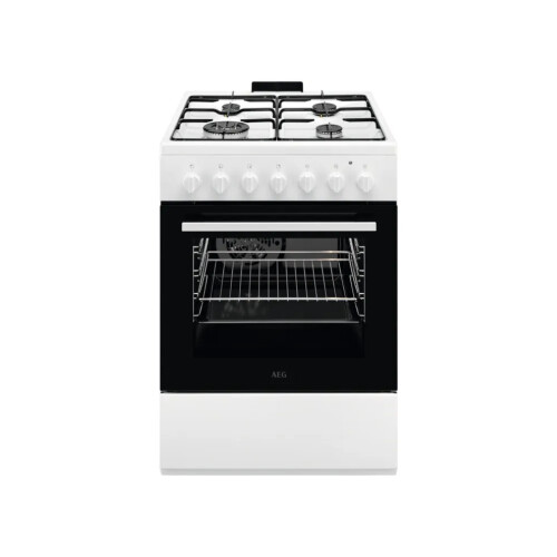 AEG CBK64101BW - Gasfornuis 60cm - 4 gasbranders met sterkbrander - Wit