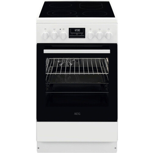 AEG CCB5440CBW - Vrijstaand elektrisch fornuis - Keramisch - 4 kookzones - 50 cm - Wit