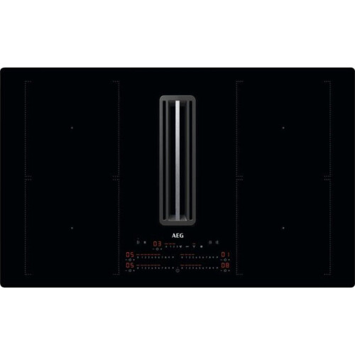 AEG CCE84751CB Zwart Ingebouwd 83 cm Inductiekookplaat zones 4 zone(s) Inbouw afzuigkap