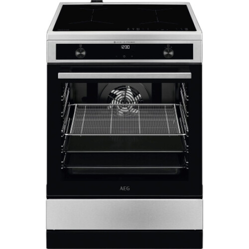 AEG CIB6643BBM - Inductie Fornuis - SteamBake 73 L 60 cm - Zwart/RVS