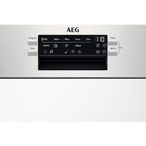 Aeg Favorit Fee62417zm – Half Geïntegreerde Inbouw Vaatwasser 45 Cm – 9 Couverts – Rvs Bedieningspaneel | Nieuw (outlet)