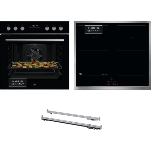 AEG HH24HSPID - Inbouw Oven Set - Inductiekookplaat 4 zones A+ - Zwart