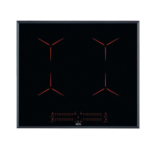 AEG IPE64555FB - Inbouw inductiekookplaat - 60cm - 4 kookzones - Bridge-functie - Hob²Hood® - Zwart glas Tweedehands