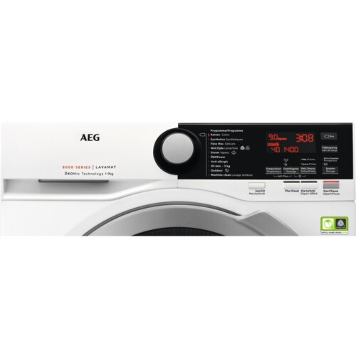 Aeg L8fbe96s - Wasmachine - 9 Kg - 1600 Tpm - Stoomfunctie - Energieklasse A | Nieuw (outlet)