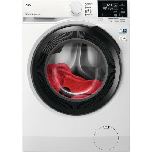AEG LR639AD44 - Wasmachine - AutoDose 9kg 1400rpm - Wit met Zwarte deur Tweedehands