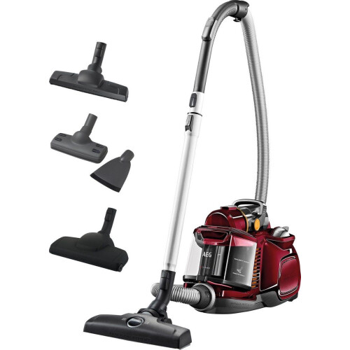 AEG LX7-2-CR-A - Stofzuiger zonder zak - Sterke zuigkracht - Rood