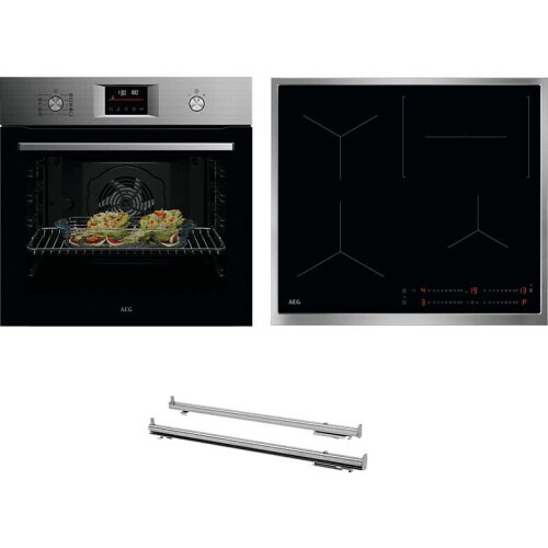 AEG MM300BSPI - Inbouwset Heteluchtoven Inductiekookplaat - A++ 72L