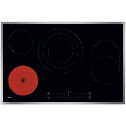 AEG OHI84A07XB - Vitrokeramisch kookplaat - 4 zones - Hob2Hood - TouchControl