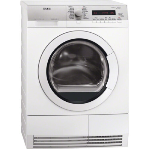 AEG T76489IH2 - Warmtepompdroger - 8 kg - Vochtsensor - Witte afwerking - Energieklasse A+