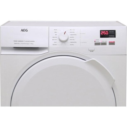 Aeg T7dbg840n - Warmtepompdroger - 8 Kg - Prosense & Sensidry - 66 Db - Energieklasse A++ | Nieuw (outlet)