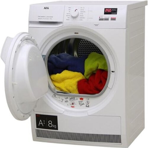 Aeg T7dbg840n - Warmtepompdroger - 8 Kg - Prosense & Sensidry - 66 Db - Energieklasse A++ | Nieuw (outlet) Tweedehands