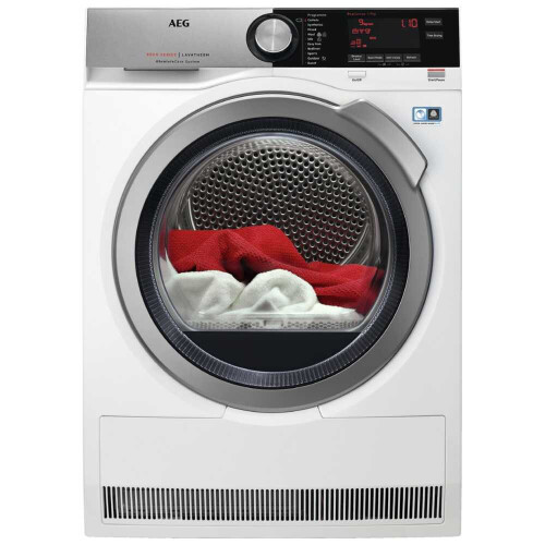 Aeg T8dec946r - Warmtepompdroger - 9 Kg - Sensidry & Prosense - 65 Db - Energieklasse A++ | Nieuw (outlet)