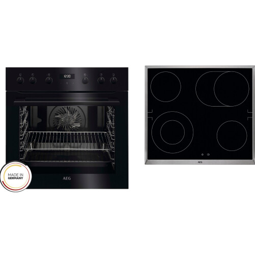 AEG TEAMHBLAC2 - Elektrisch Fornuis - 8 soorten verwarming - Zwart Tweedehands