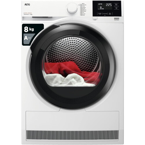 Aeg Tr718l4b - Warmtepompdroger - 8 Kg - Sensordrogen - 66 Db - Energieklasse E | Tweedehands (Refurbished)