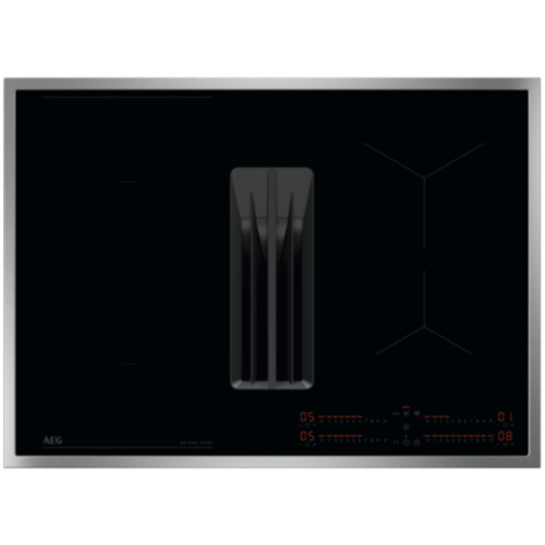 AEG XUB6745XB - Inductie Kookplaat met Geïntegreerde Afzuiging 70cm - 4 Kookzones - Zwart