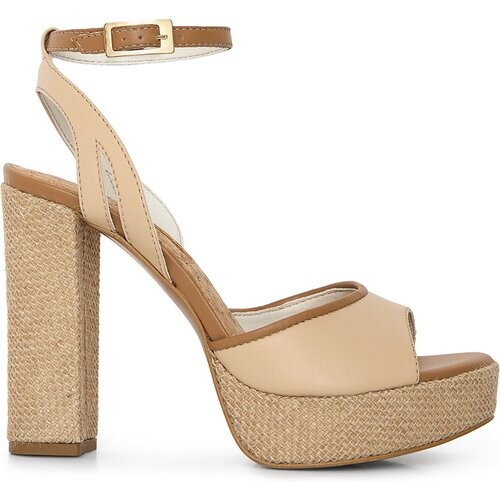 AGAZI dames vegan Sleehaksandalen Hola Beige Tweedehands