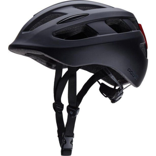 AGU Civick - Fietshelm - L/XL - incl. Led licht - Zwart