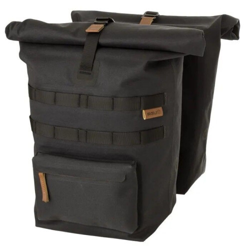 AGU Convoy Dubbele Fietstas - Urban Click'nGO MIK - Fietstassen Dubbel - Waterdicht - 34L - Antraciet Tweedehands