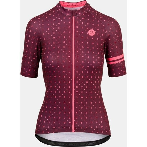 AGU Essential Velo Love Jersey Shirt Dames Bordeaux / Kastanjebruin Tweedehands
