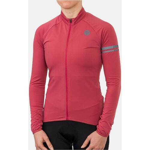 AGU LS Essential Thermo Fietsshirt Donkerroze Tweedehands