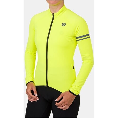 AGU LS Essential Thermo Fietsshirt Geel Tweedehands