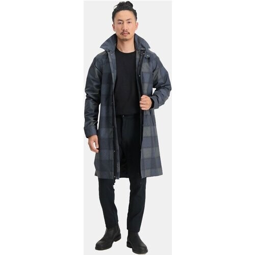 AGU Mac Rain Coat Urban Outdoor Jas Marineblauw/Groen Tweedehands