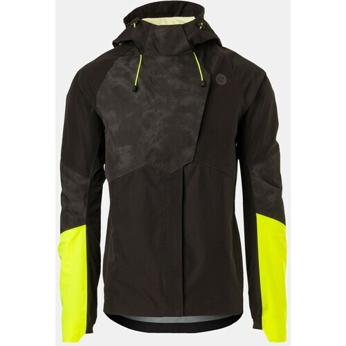 AGU Tech Commuter Hi-Vis & Reflection Regenjas Zwart Tweedehands