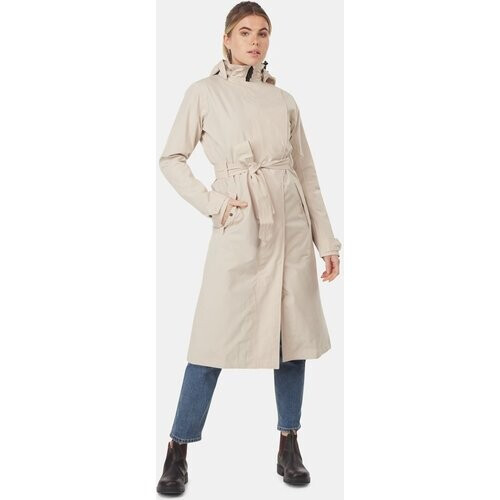 AGU Urban Outdoor Trenchcoat Long Dames Lichtgrijs Tweedehands