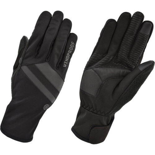 AGU Windproof Handschoenen Essential - Lange vingers - Winddicht - Zwart - XXL