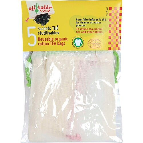 Ah!Table! Biologische Katoenen Theezakjes 5 stuks Tweedehands
