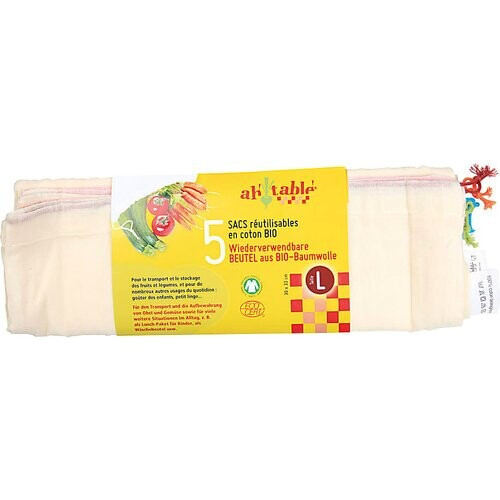 Ah!Table! Groente en Fruit Zak L - 5 stuks 30x33cm Tweedehands