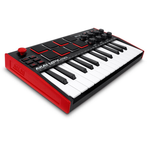 Akai MPK Mini MK3 - MIDI controller - 25 aanslaggevoelige toetsen - 8 MPC-stijl pads