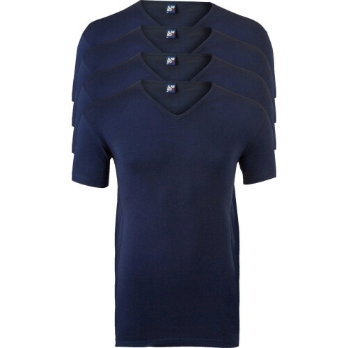 Alan Red Oklahoma - T-shirts - V-hals stretch - Navy (4-pack)