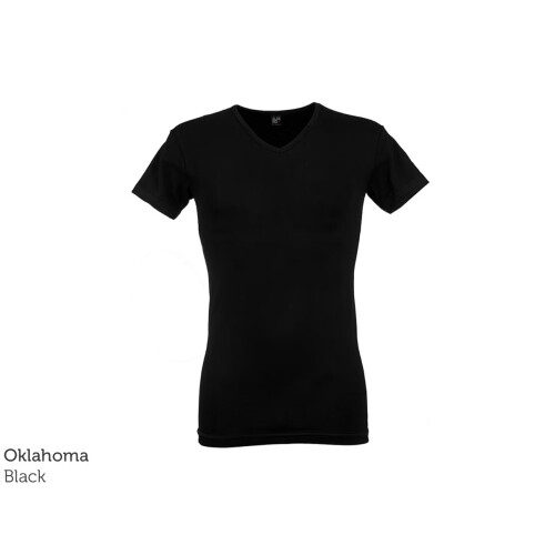 Alan Red Ottawa - Basic T-shirts - Body Fit Zacht Stretchkatoen - Zwart (4 stuks)