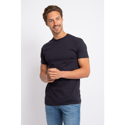 Alan Red T-Shirt - Ronde Nek - Navy - Maat: S (4 PACK) Tweedehands
