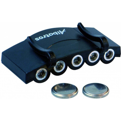 Albatros Caplight - Pet Clip Hoofdlamp - 5 LED - Zwart